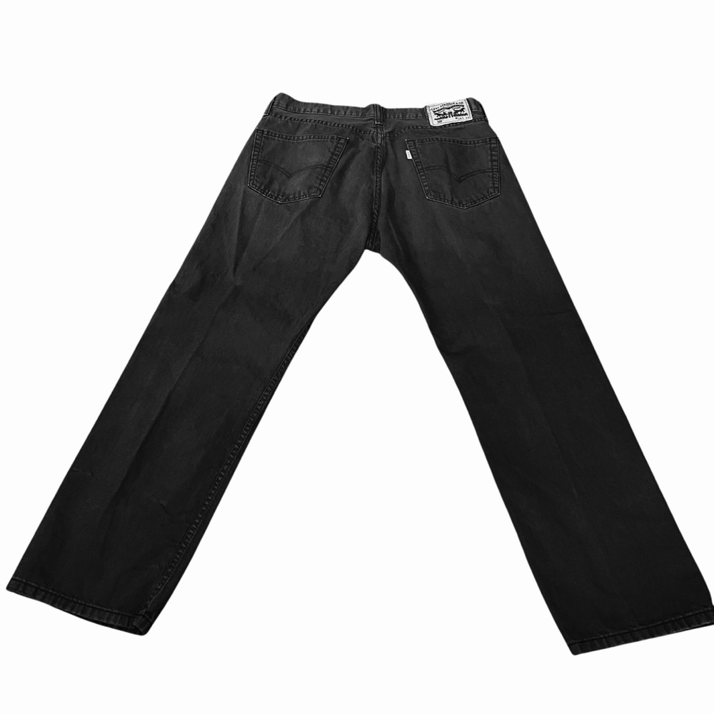 LEVIS 505 Charcoal Grey Wash Midrise Regular Fit Straight Leg Jeans 34x30 - Picture 2 of 12